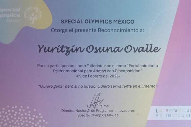Fortalecimiento psicoemocional en Special Olympics.