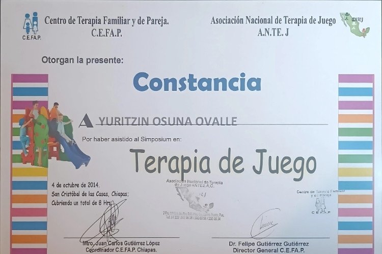 Simposium sobre Terapia de Juego.