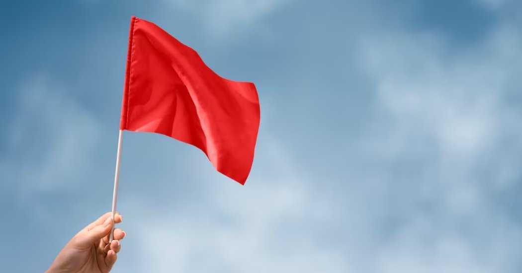 Banner con temática sobre Red Flags, Misoginia